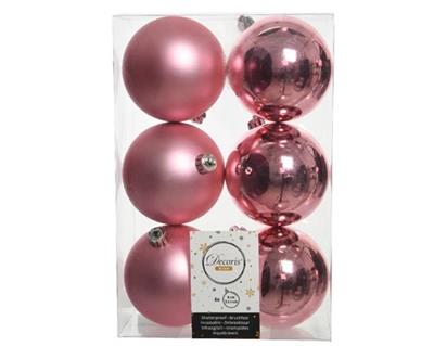Shatterproof Ball 80mm x6 Lipstick Pink