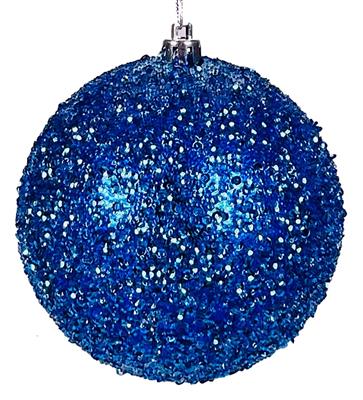 December Ball Orn 4" Blue