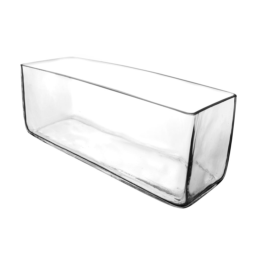 Rectangle Vase 11.75"x 4"x 4.5" Clear