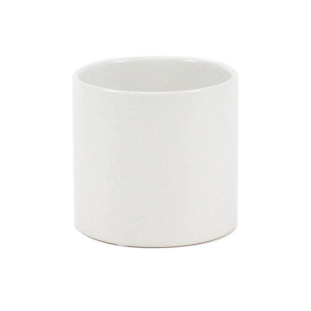 Ceramic Pot 6.5"x 6" White