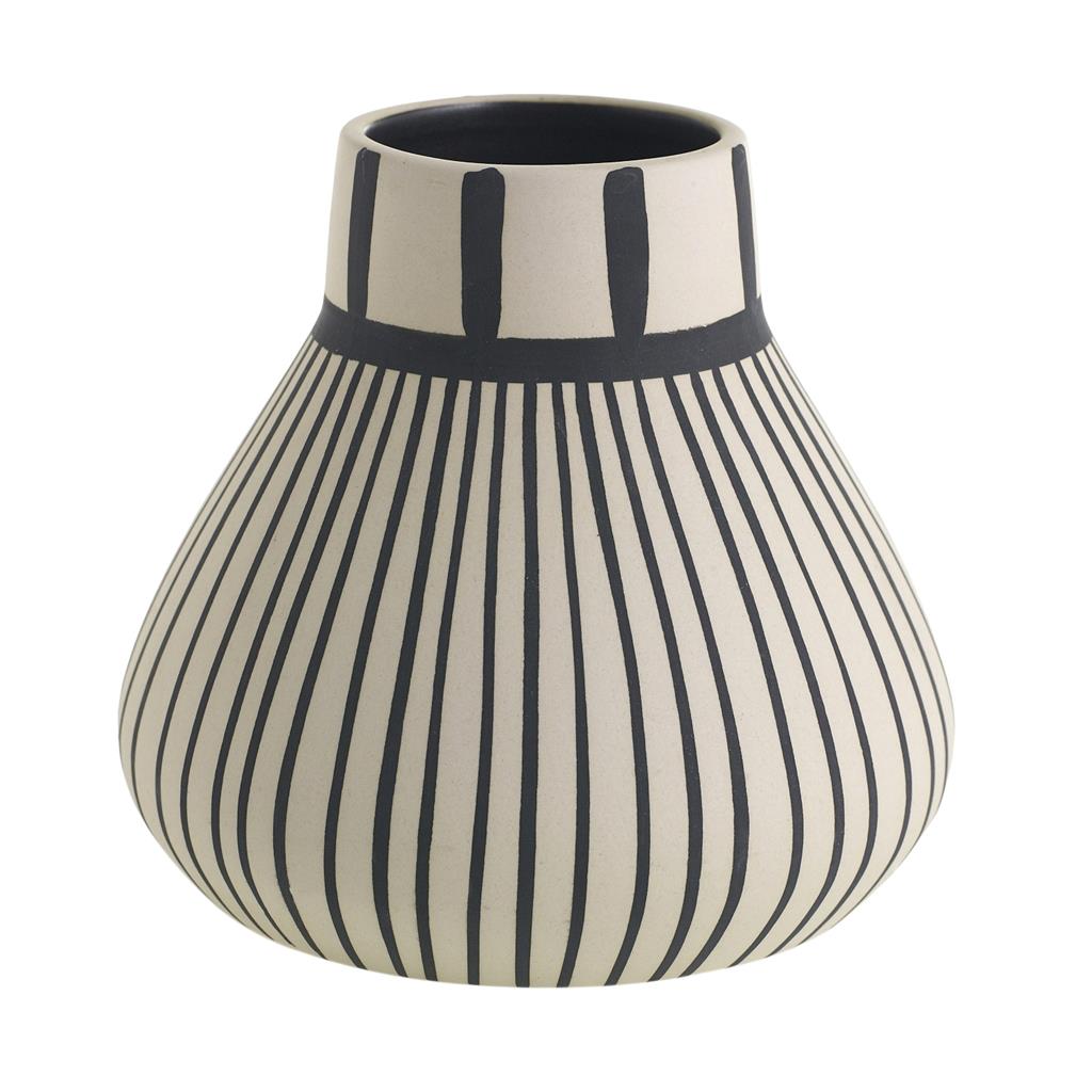 Tribeca Vase 6"x 5.75" Sm. Stripes