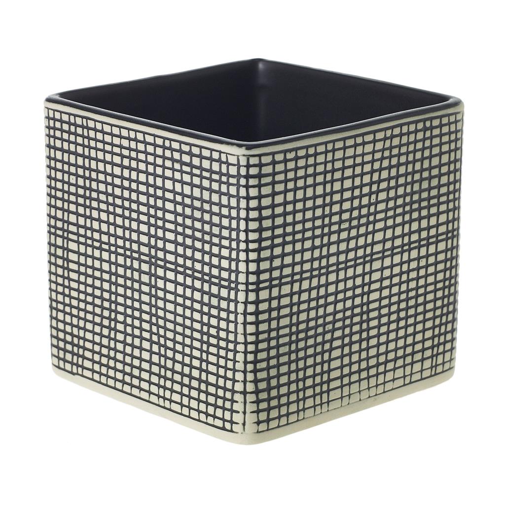 Checkered Cube 5"x 4.75"