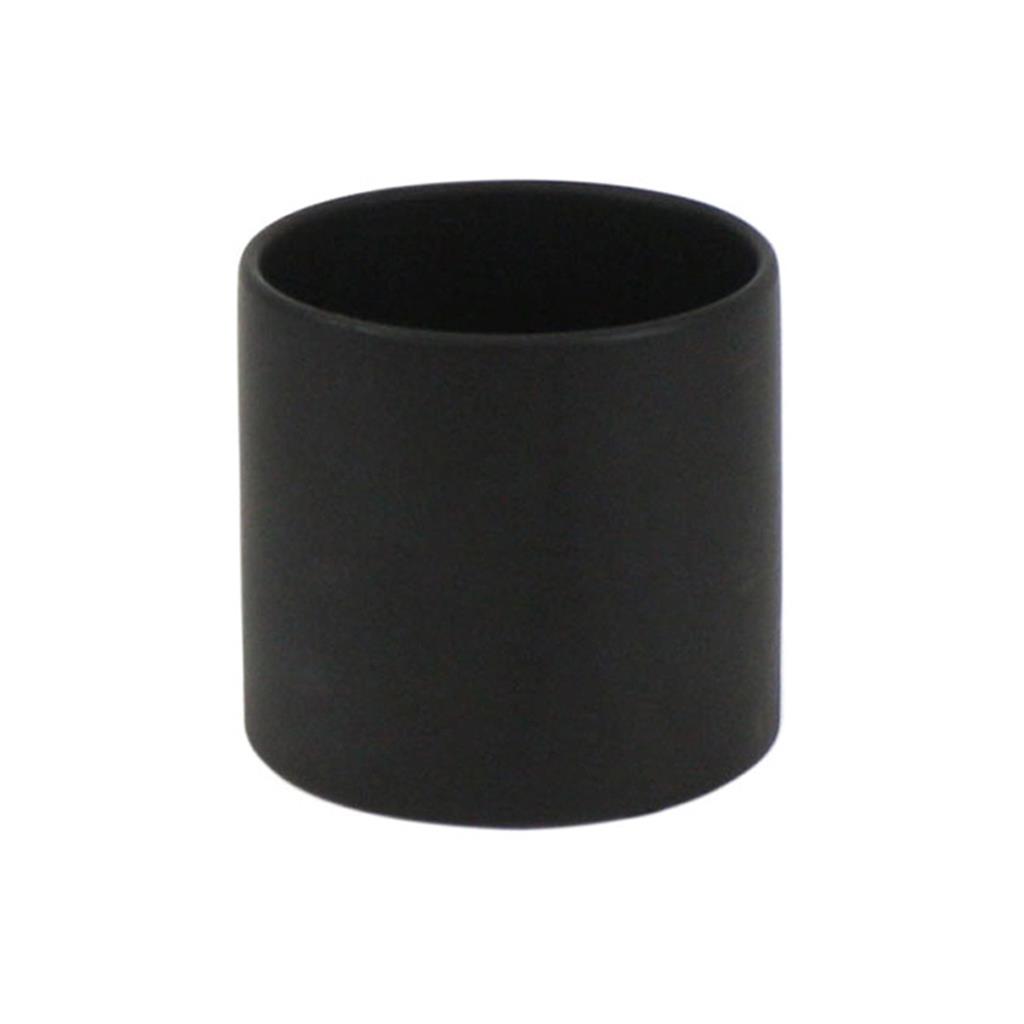 Ceramic Pot 6.5"x 6" Black