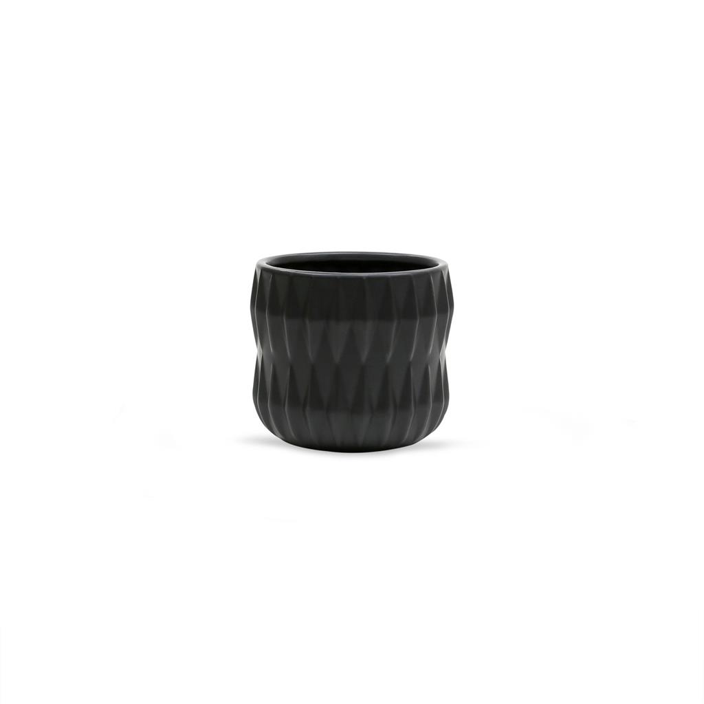 Argyle Pot 5.5"x 5" Black