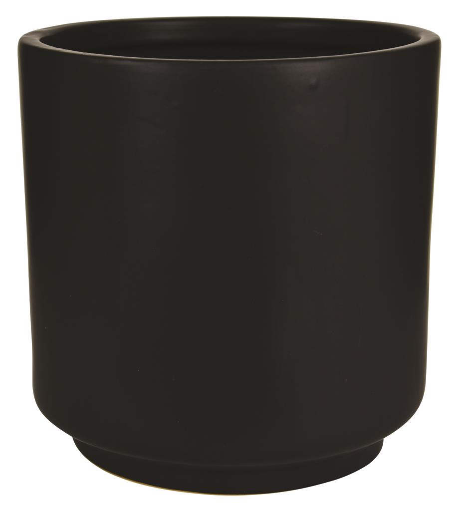 Ceramic Pot 7" Black