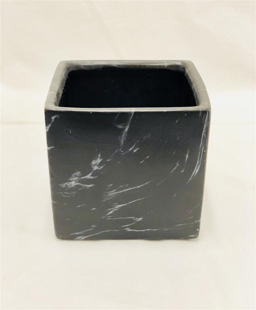 Marble Cube 3" Black