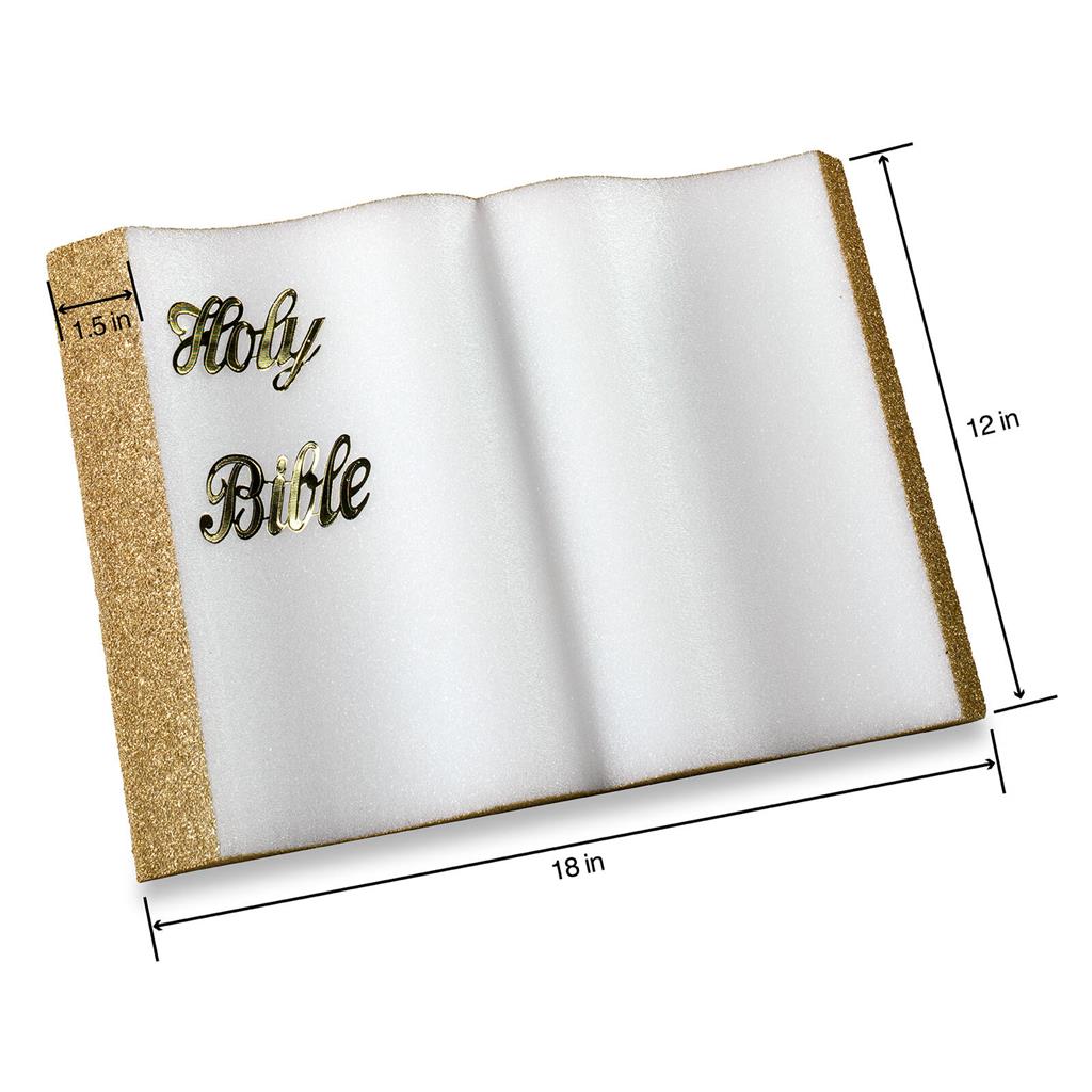 Styro Bible 18"x 12"x 1.5" Gold Letters