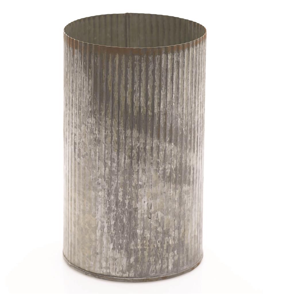 Norah Vase 4.5"x7.5" Zinc