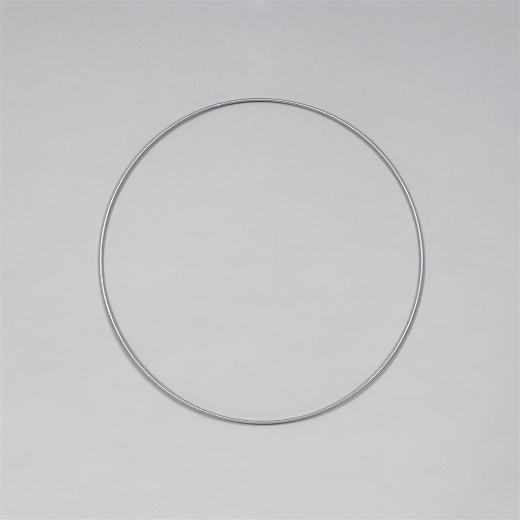Wire Ring 18" Silver