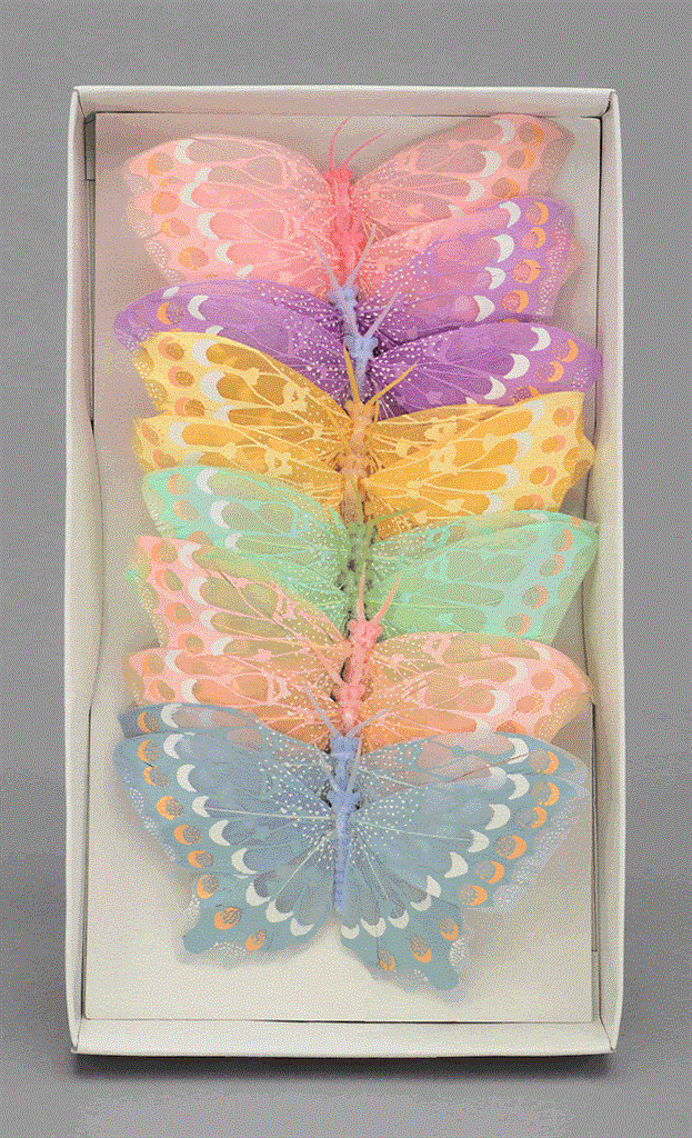 Butterfly 4.5" Pastel Asst @12