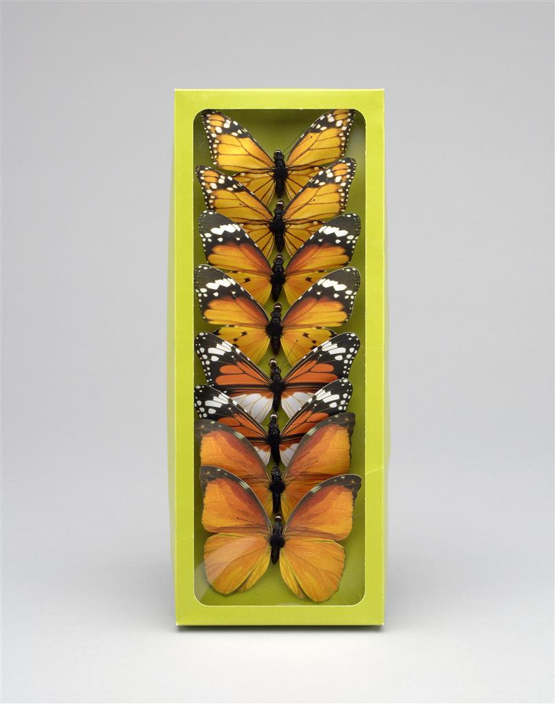 Plast.Butterfly 4.25"Orange #1