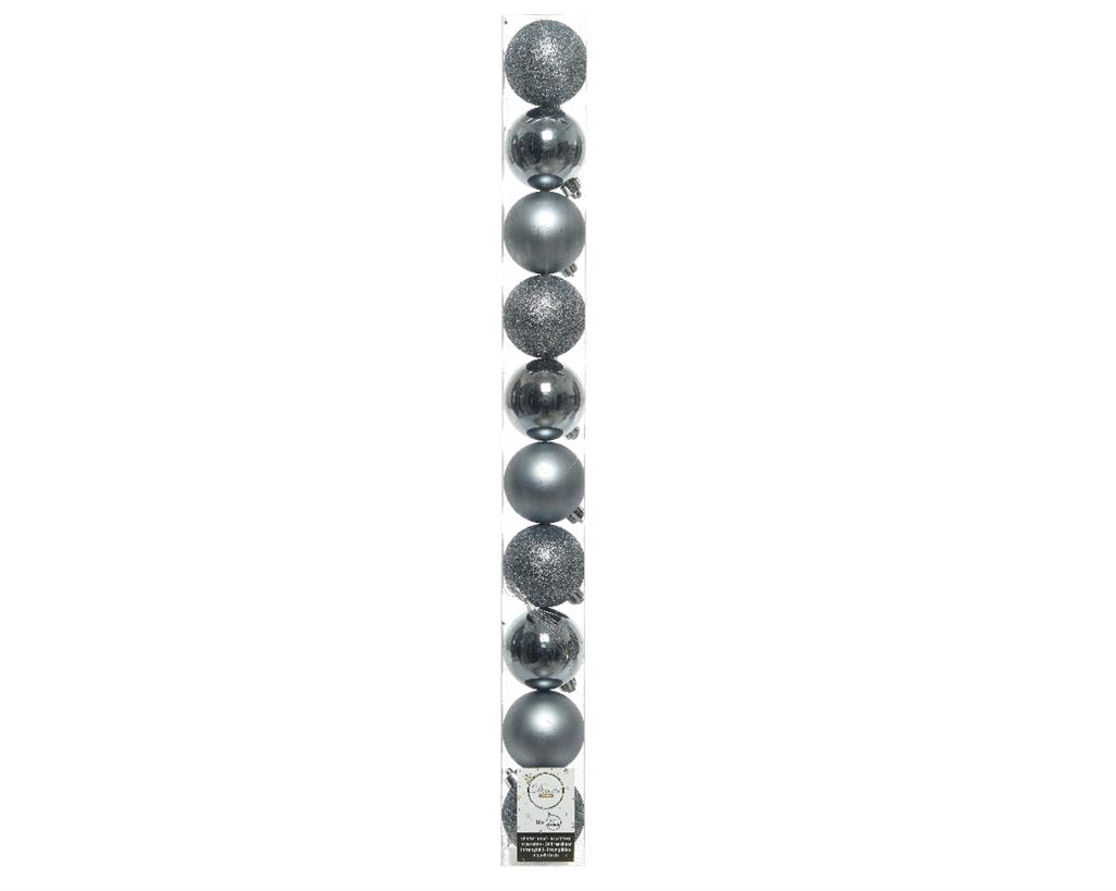 Shatterproof Ball 60mm x10 Blue Stone Ast