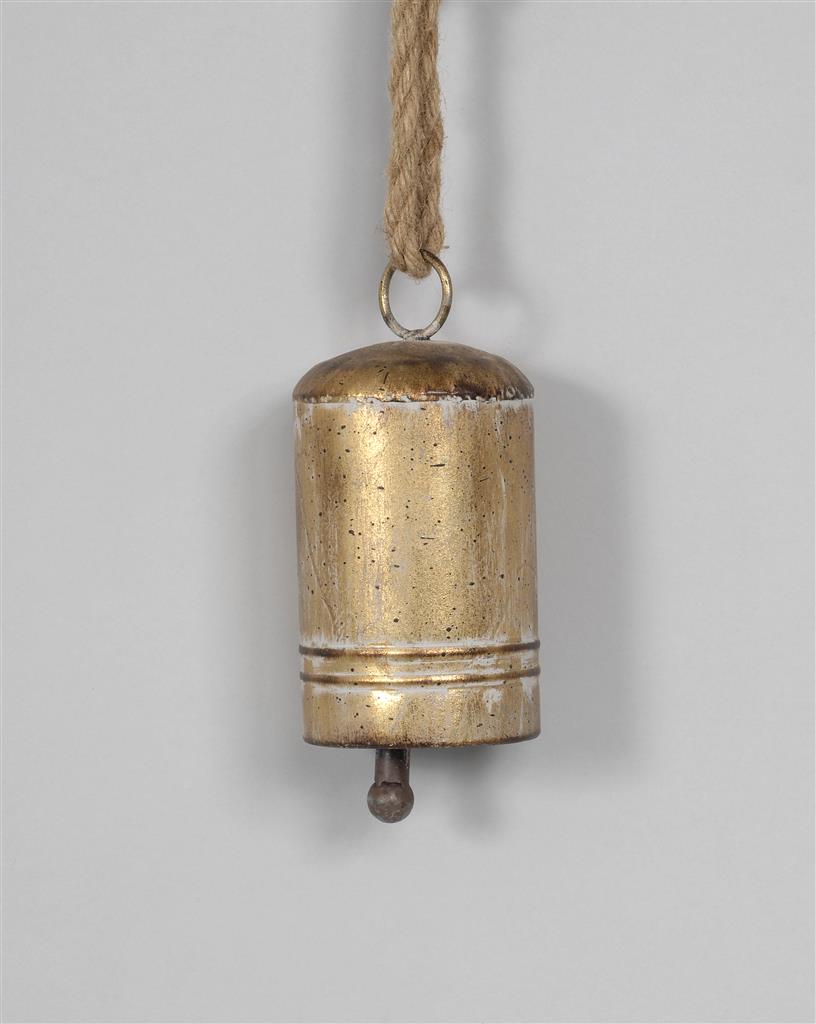 Antique Bell w/Rope Gold