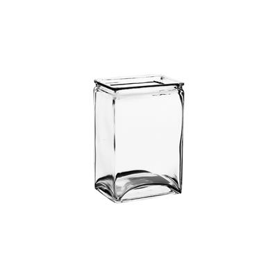 Rectangle Vase 4"x 3"x 6" Clear