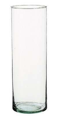 G3 Cylinder Vase 10.5" Clear