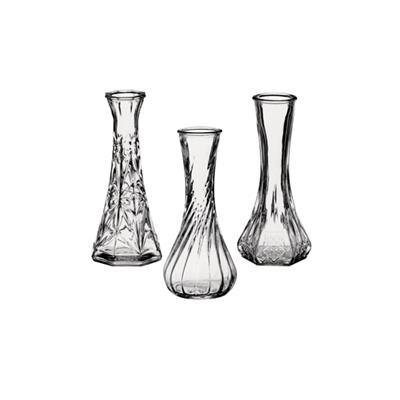 Swirl Bud Vase 6" #4063 Clear