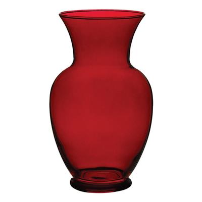 Spring Garden Vase 11" Ruby