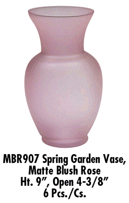 Spring Garden Vase 9"MattRose