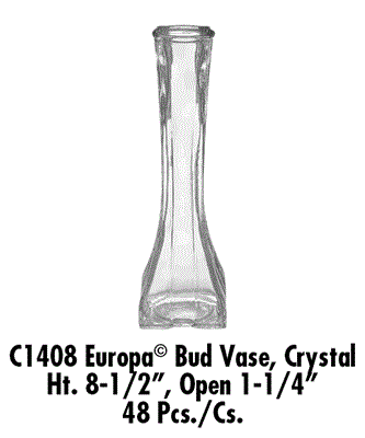Europa Bud Vase 8.5" C1408