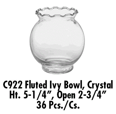 Ivy Bowl 4.75" C922 Clear