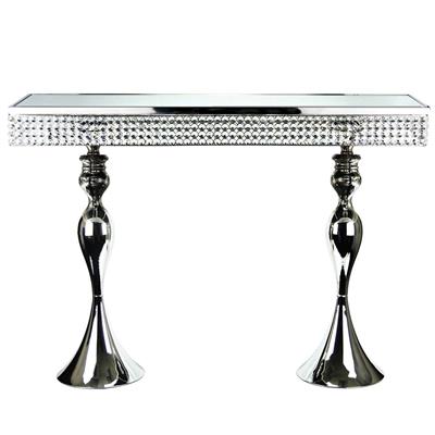 Crystal Console Table 43"x 12"x 31" Silver