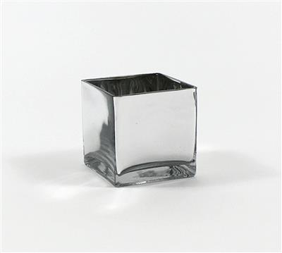 Cube 5"x 5" Silver