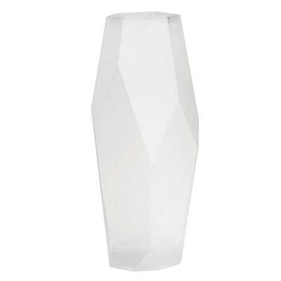 Geometric Vase 6.75" Frosted