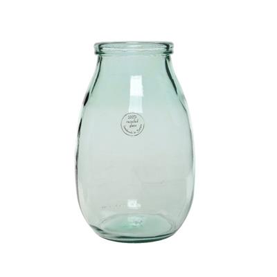 Vase Recycled Glass 11" Clear