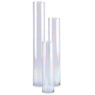 Cylinder 4"x 24" Clear
