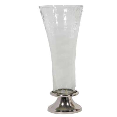 Nickle/Glass Vase 23"