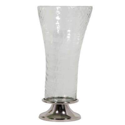 Nickle/Glass Vase 28"