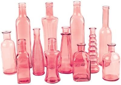 Vintage Bottle Collect. Pink