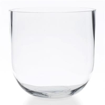 Fat Bowl Vase 9.5"x 9.5" Clear
