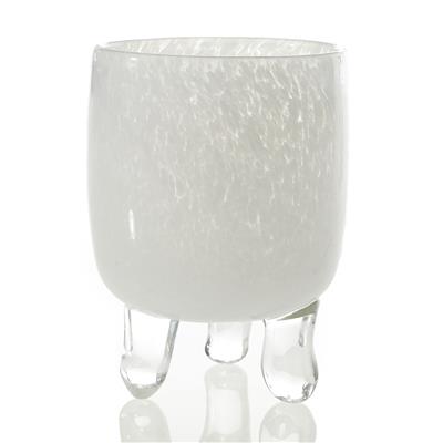 Zippy Vase 4" x 5.25" White
