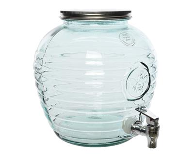 Drinking Jar Recyc. Glass 10" Clear
