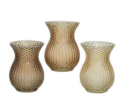 Mocha Vase 5.5"x 7.5" Brown