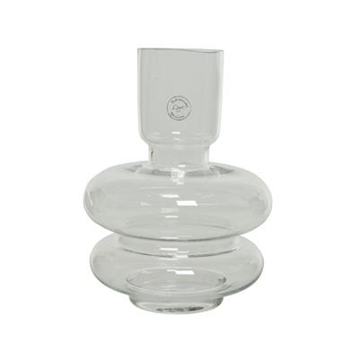 Mery Shape Glass Vase 9" Clear
