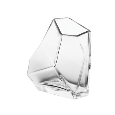 Geometric Vase 9.5" Clear