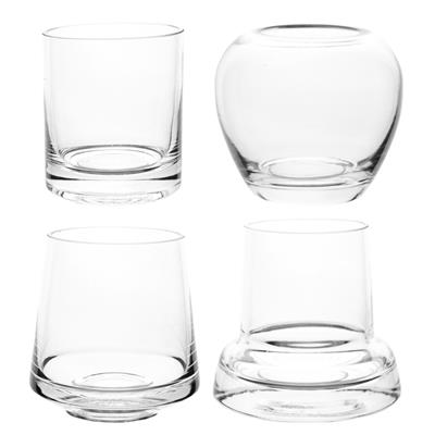 Glass Miniature Vase 3.5" Clear