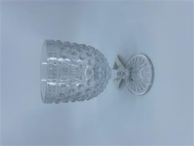 Hobnail Candle Holder 7" Clear