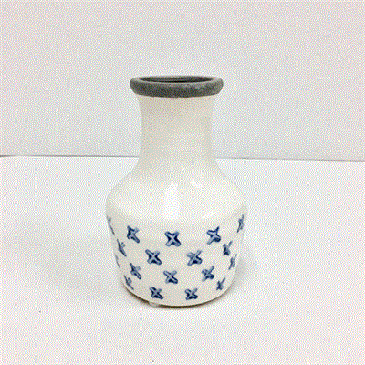 Cascade Vase 6" Cream