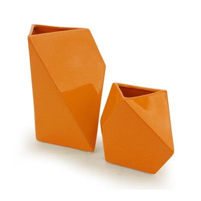 Chic Geometry Vase 10x 6" Oran