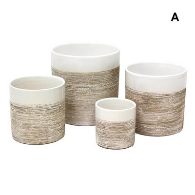 Ceramic T. Vase 3" WH