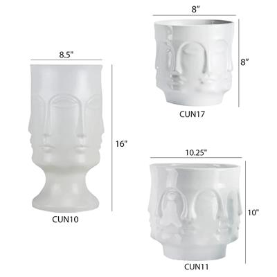 Koh Vase 10.25"x 10" White