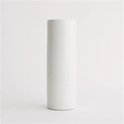 Ceramic Vase 5"x 12" White