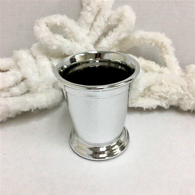 Julep Cup Ceramic 4.25" Silver