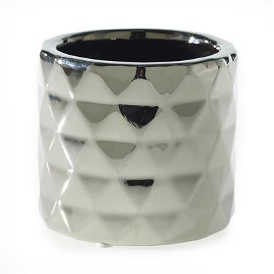 Architect Pot 4.75"x4" Silver