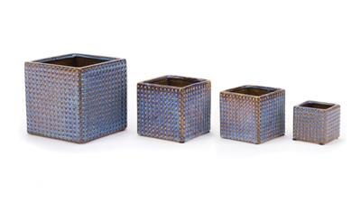 Textured Cube 3"x 3"  Blue