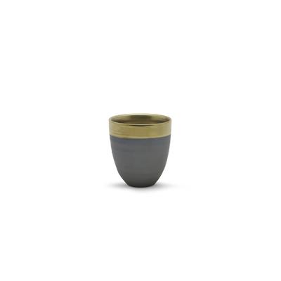 Khnum Pot 5.3"x 5.7" Gold Black