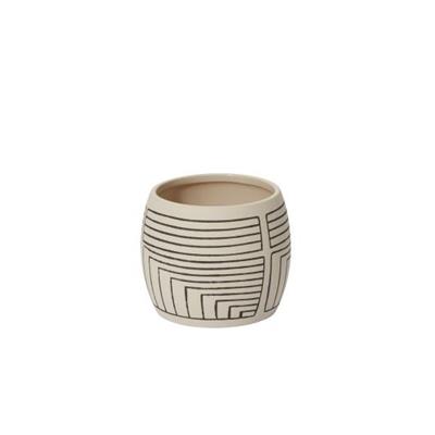 Sequence Pot 5.5"x 4.5" Off-White